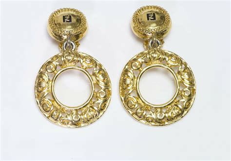 fendi door knocker earrings|Earring & Brooches .